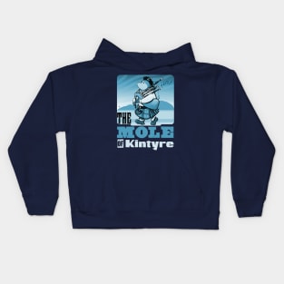 Bagpipe Playing Mole Of Kintyre Pipe Band Kids Hoodie